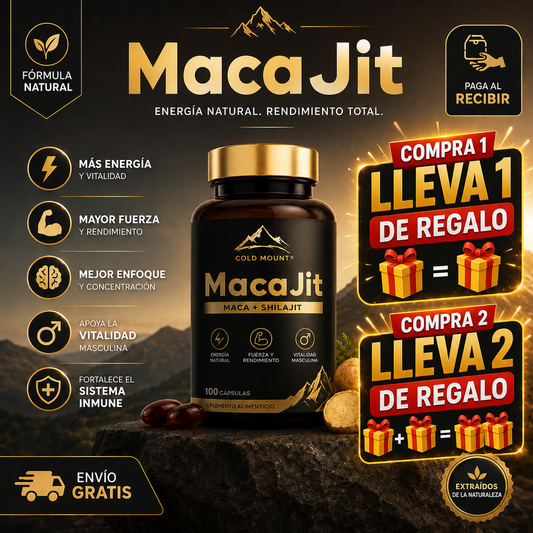 MacaJit™ | Suplemento Shilajit | Mejor rendimiento