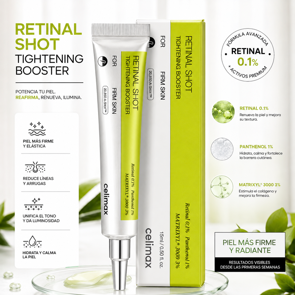 Celimax™ | Booster Facial Antiedad con Retinal