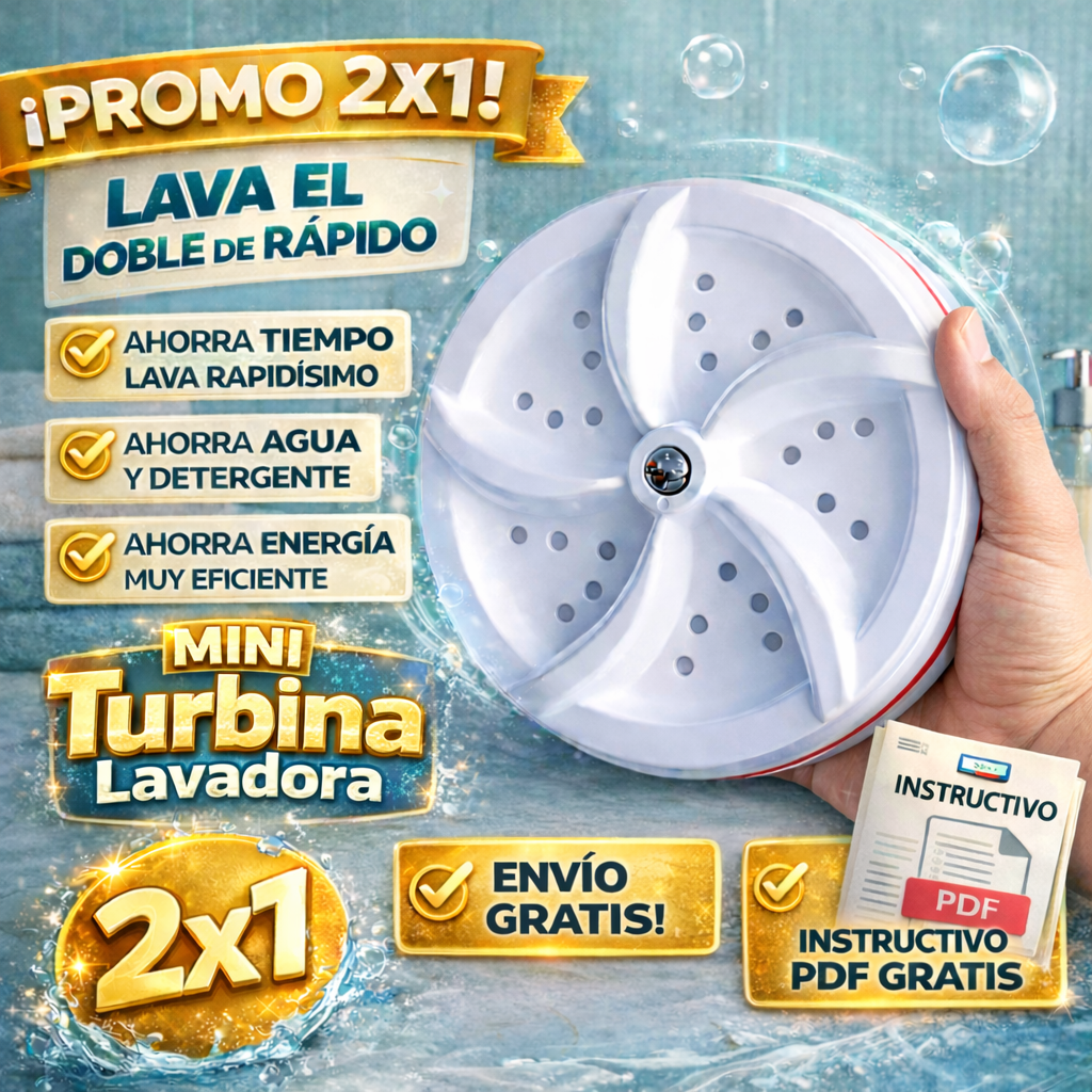 Mini TurboSpin Pro™  2x1 |Máxima agitación, mejores resultados
