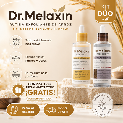 Dr.Melaxin | Peel Shot Ampoule de Arroz Duo Set