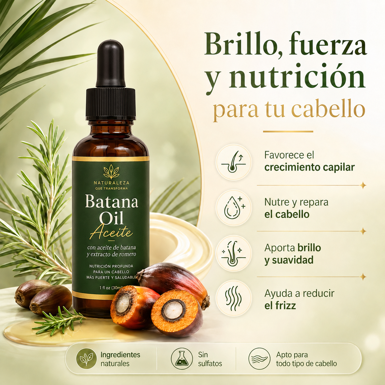 Batana Oil | Cabello Más Fuerte y Brillante