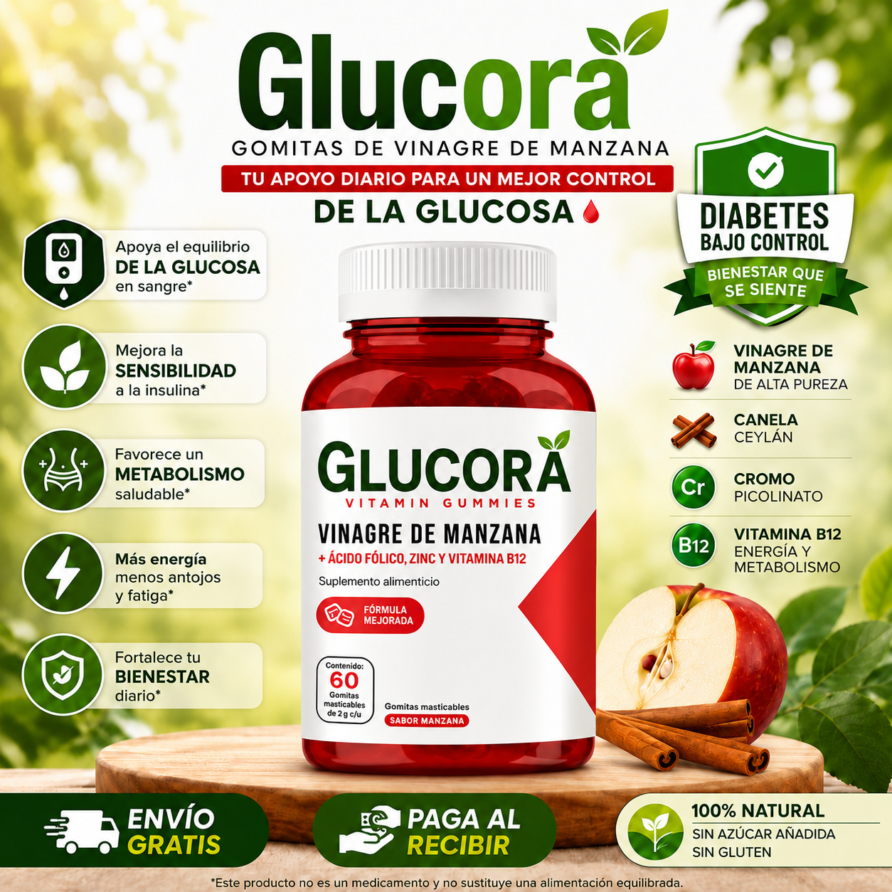 Glucora™ | Baja y Equilibra tu Azúcar en la Sangre Naturalmente
