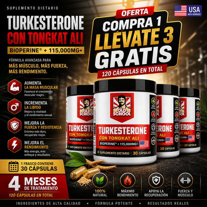 Turkesterone + Tongkat Ali | Deseo + Fuerza