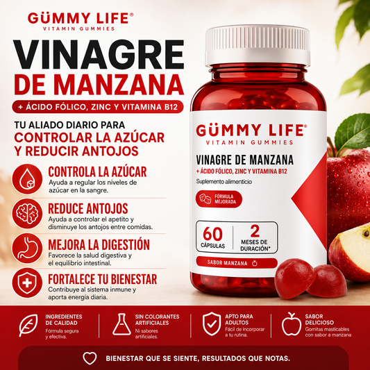 Suplemento Gummy Life | Controla Antojos y Azucar