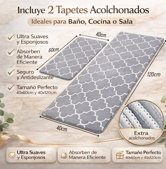 Set de Alfombras | Ideales para Salas, Cocinas o Baños (Los mas Llevados 🔥)